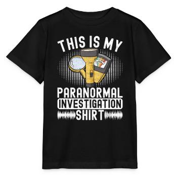 Enquêteur paranormal Chasse aux fantômes - T-shirt bio MINI CREATOR Stanley/Stella Enfant - noir - Devant - Mikhail (115cm)