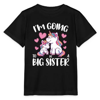 I'm Going To Be A Big Sister Unicorns Promoted - Stanley/Stella MINI CREATOR Kids’ T-Shirt - black - Front - Mikhail (115cm)