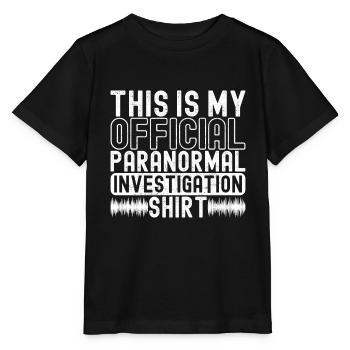 Enquêteur paranormal Chasse aux fantômes - T-shirt bio MINI CREATOR Stanley/Stella Enfant - noir - Devant - Mikhail (115cm)