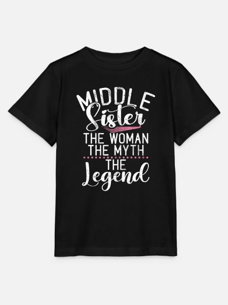 Middle Sister Gifts - Stanley/Stella Kinder T-Shirt MINI CREATOR - Schwarz