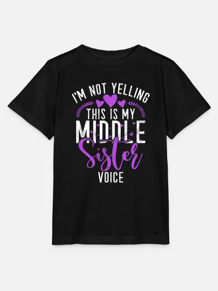 Middle Sister Gifts - Stanley/Stella Kinder T-Shirt MINI CREATOR  - Schwarz