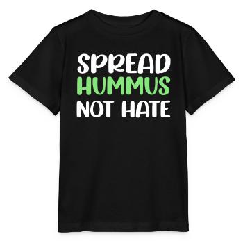 Tartiner le houmous sans ne pas haïr les falafels sans gluten - T-shirt bio MINI CREATOR Stanley/Stella Enfant - noir - Devant - Mikhail (115cm)
