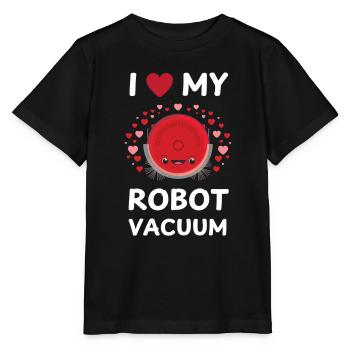 J’aime mon aspirateur robot aspirateur robot aspirateur - T-shirt bio MINI CREATOR Stanley/Stella Enfant - noir - Devant - Mikhail (115cm)