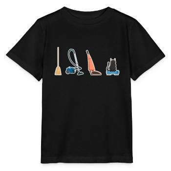 Evolution Robot Aspirateur Robot Aspirateur - T-shirt bio MINI CREATOR Stanley/Stella Enfant - noir - Devant - Mikhail (115cm)