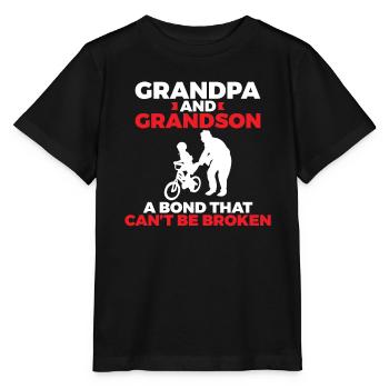 Grandpa Gifts - Stanley/Stella Kinder T-Shirt MINI CREATOR  - Schwarz - Vorne - Mikhail (115cm)
