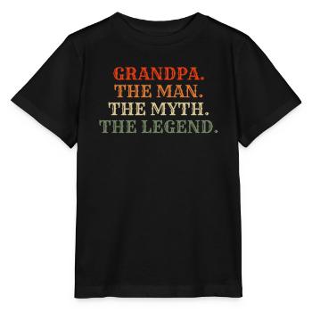 Grandpa Gifts - Stanley/Stella Kinder T-Shirt MINI CREATOR  - Schwarz - Vorne - Mikhail (115cm)