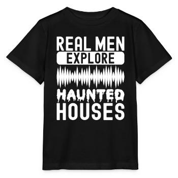 Enquêteur paranormal Chasse aux fantômes - T-shirt bio MINI CREATOR Stanley/Stella Enfant - noir - Devant - Mikhail (115cm)