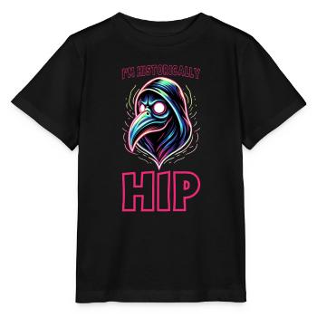 Spooky Halloween Horror Plague Doctor - Stanley/Stella MINI CREATOR Kids’ T-Shirt - black - Front - Mikhail (115cm)