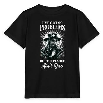 Spooky Halloween Horror Plague Doctor - Stanley/Stella MINI CREATOR Kids’ T-Shirt - black - Front - Mikhail (115cm)
