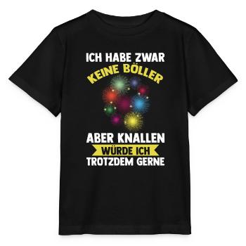 Neujahr Feuerwerk Böller Silvester - Stanley/Stella Kinder T-Shirt MINI CREATOR  - Schwarz - Vorne - Mikhail (115cm)