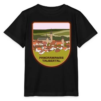 Panoramaweg Taubertal - Stanley/Stella Kinder T-Shirt MINI CREATOR  - Schwarz - Vorne - Mikhail (115cm)