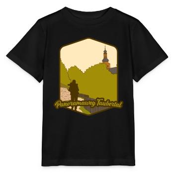 Panoramaweg Taubertal - Stanley/Stella Kinder T-Shirt MINI CREATOR  - Schwarz - Vorne - Mikhail (115cm)