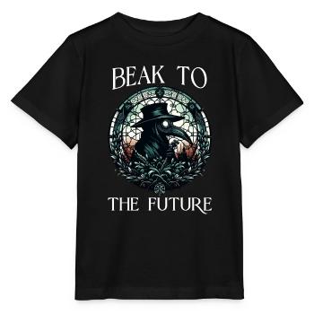 Scary Halloween horror plague doctor - Stanley/Stella MINI CREATOR Kids’ T-Shirt - black - Front - Mikhail (115cm)
