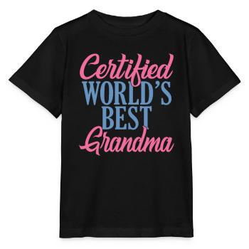 Grandma Gifts - Stanley/Stella Kinder T-Shirt MINI CREATOR  - Schwarz - Vorne - Mikhail (115cm)
