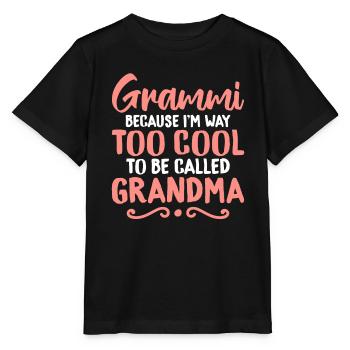 Grandma Gifts - Stanley/Stella Kinder T-Shirt MINI CREATOR  - Schwarz - Vorne - Mikhail (115cm)