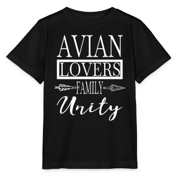 blague espèces d’oiseaux citation oiseaux habitats volière visite - T-shirt bio MINI CREATOR Stanley/Stella Enfant - noir - Devant - Mikhail (115cm)