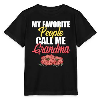 Grandma Gifts - Stanley/Stella Kinder T-Shirt MINI CREATOR  - Schwarz - Vorne - Mikhail (115cm)