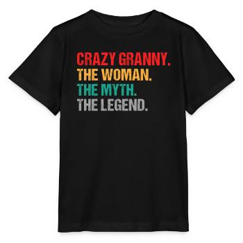 Grandma Gifts - Stanley/Stella Kinder T-Shirt MINI CREATOR  - Schwarz - Vorne - Mikhail (115cm)