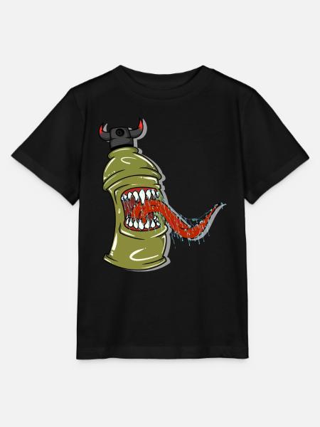 Devil Can - Stanley/Stella Kinder T-Shirt MINI CREATOR  - Schwarz