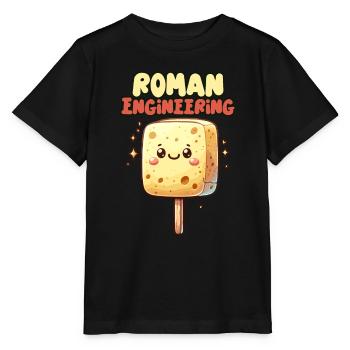 Drôle D’éponge, Histoire Romaine, Salle De Bain - T-shirt bio MINI CREATOR Stanley/Stella Enfant - noir - Devant - Mikhail (115cm)