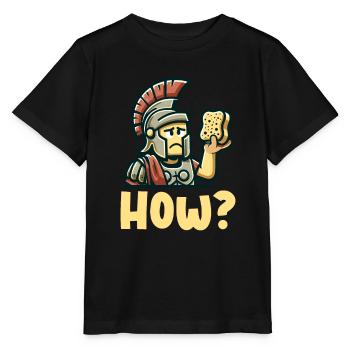 Drôle D’éponge, Histoire Romaine, Salle De Bain - T-shirt bio MINI CREATOR Stanley/Stella Enfant - noir - Devant - Mikhail (115cm)
