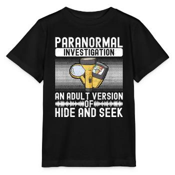 Paranormal Investigator Ghost Hunting - Stanley/Stella MINI CREATOR Kids’ T-Shirt - black - Front - Mikhail (115cm)