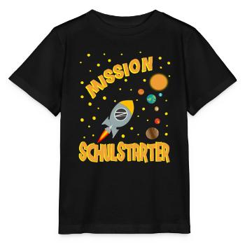 Bye Kindergarten Rakete Kita Abgänger Junge - Stanley/Stella Kinder T-Shirt MINI CREATOR  - Schwarz - Vorne - Mikhail (115cm)