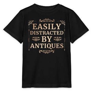 Antiquaire Collectionneur Passionné Antiquités - T-shirt bio MINI CREATOR Stanley/Stella Enfant - noir - Devant - Mikhail (115cm)