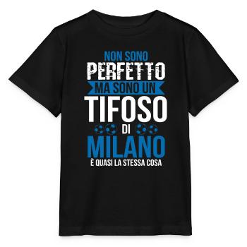 Milan Milanese Football Football Fan idée cadeau - T-shirt bio MINI CREATOR Stanley/Stella Enfant - noir - Devant - Mikhail (115cm)