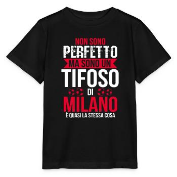 Milan Milanese Football Football Fan idée cadeau - T-shirt bio MINI CREATOR Stanley/Stella Enfant - noir - Devant - Mikhail (115cm)