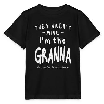 Ils ne sont pas à moi Je suis la grand-mère drôle - T-shirt bio MINI CREATOR Stanley/Stella Enfant - noir - Devant - Mikhail (115cm)