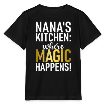 Nana Gifts - Stanley/Stella MINI CREATOR Kids’ T-Shirt - black - Front - Mikhail (115cm)
