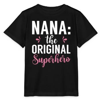 Nana Gifts - Stanley/Stella MINI CREATOR Kids’ T-Shirt - black - Front - Mikhail (115cm)