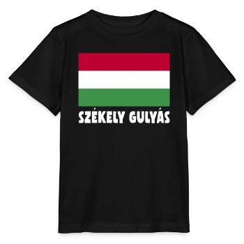 authenticSzekely Gulyas Hungarian food - Stanley/Stella MINI CREATOR Kids’ T-Shirt - black - Front - Mikhail (115cm)