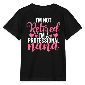 Nana Gifts - Stanley/Stella MINI CREATOR Kids’ T-Shirt - black - Front - Mikhail (115cm)