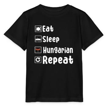 Hungarian sausage - Stanley/Stella MINI CREATOR Kids’ T-Shirt - black - Front - Mikhail (115cm)