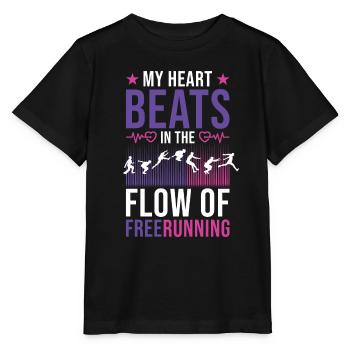 Athlète de parkour freerunning - T-shirt bio MINI CREATOR Stanley/Stella Enfant - noir - Devant - Mikhail (115cm)