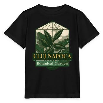 Botanischer Garten Cluj-Napoca - Rumänien - Stanley/Stella Kinder T-Shirt MINI CREATOR  - Schwarz - Vorne - Mikhail (115cm)