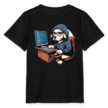 Analyste en piratage éthique Cybersécurité éthique - T-shirt bio MINI CREATOR Stanley/Stella Enfant - noir - Devant - Mikhail (115cm)