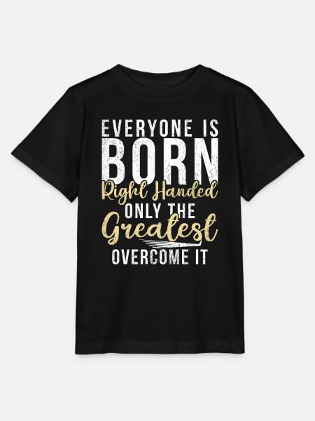 Left Handers Gifts - Stanley/Stella Kinder T-Shirt MINI CREATOR - Schwarz