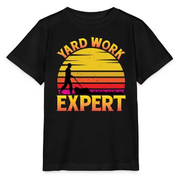 Yard Work Expert 21 - Stanley/Stella MINI CREATOR Kids’ T-Shirt - black - Front - Mikhail (115cm)