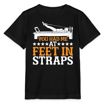 Tu m’as eu aux pieds dans les sangles 43 - T-shirt bio MINI CREATOR Stanley/Stella Enfant - noir - Devant - Mikhail (115cm)