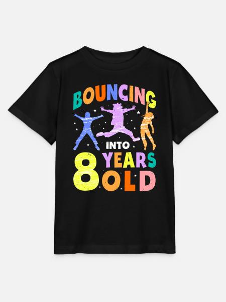 Trampolin Lover 8. Geburtstag Party Springen - Stanley/Stella Kinder T-Shirt MINI CREATOR - Schwarz