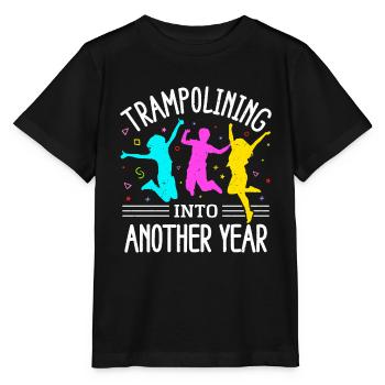 Trampolin Geburtstagsparty - Stanley/Stella Kinder T-Shirt MINI CREATOR  - Schwarz - Vorne - Mikhail (115cm)