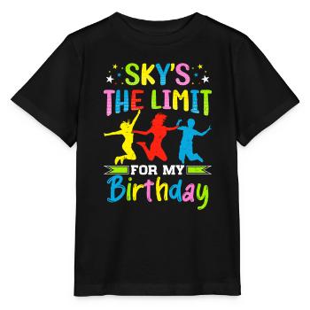 Trampolin Geburtstagsparty - Stanley/Stella Kinder T-Shirt MINI CREATOR  - Schwarz - Vorne - Mikhail (115cm)