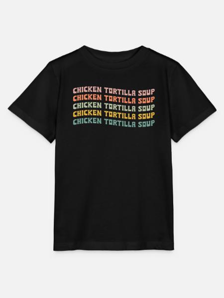Chicken Tortilla Suppe - Stanley/Stella Kinder T-Shirt MINI CREATOR - Schwarz