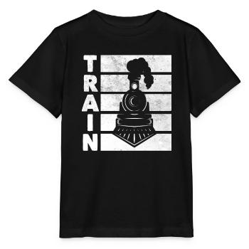 Train - Stanley/Stella MINI CREATOR Kids’ T-Shirt - black - Front - Mikhail (115cm)