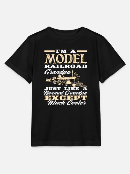 Modelleisenbahn Opa - Stanley/Stella Kinder T-Shirt MINI CREATOR  - Schwarz