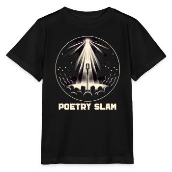 Poetry Slam Writer Poet Literature Slam Poetry Day - Stanley/Stella MINI CREATOR Kids’ T-Shirt - black - Front - Mikhail (115cm)
