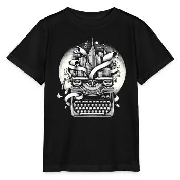 Poetry Slam Writer Poet Literature Slam Poetry Day - Stanley/Stella MINI CREATOR Kids’ T-Shirt - black - Front - Mikhail (115cm)